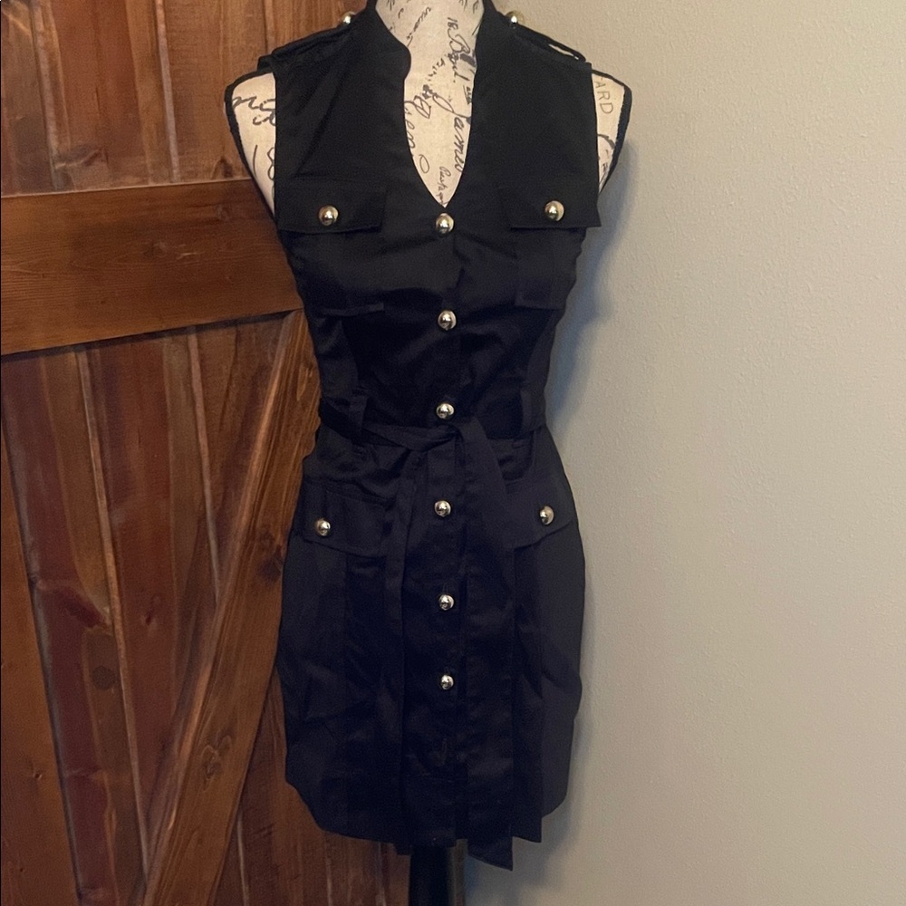 Express Black Sleeveless Mini Dress